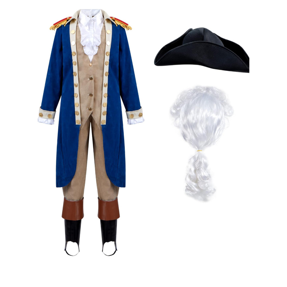 George Washington Hamilton Colonial Patriot Halloween Cosplay Theater Large